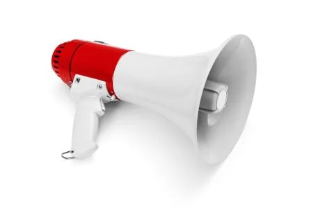 Megaphone isolated on white Stock Photos
