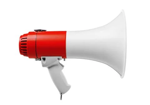 Megaphone isolated on white Stock Photos