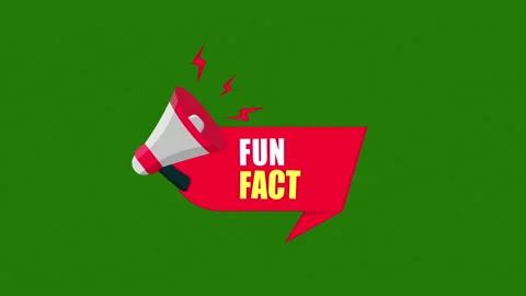 Megaphone label with fun fact. Stock Footage 171787551