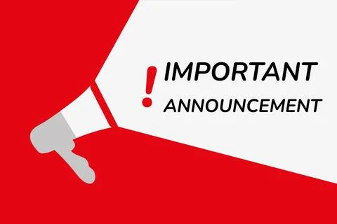 Megaphone Making Important Announcement Stock-Illustration
