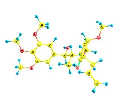 Megaphone molecule isolated on white Stock Illustration