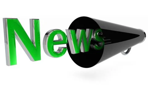 Megaphone news Stock Illustration
