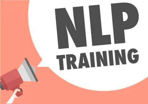 Megaphone NLP Training Stock Illustration