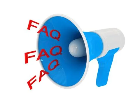 Megaphone over white background Stock Illustration