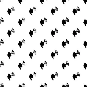 Megaphone pattern seamless 스톡 일러스트