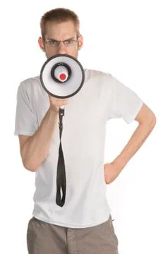 Megaphone Foto stock