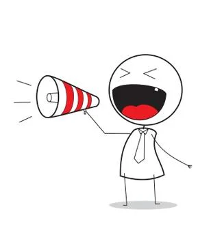 Megaphone promotion Stock Illustration