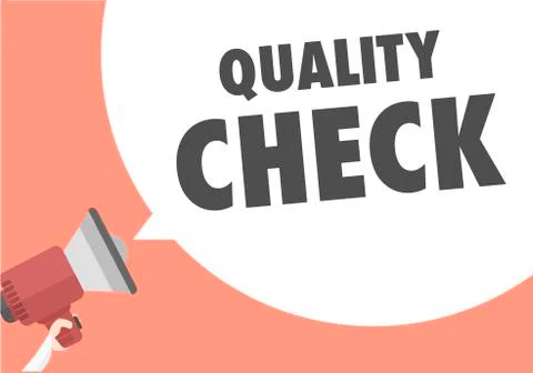 Megaphone Quality Check Stock Illustration
