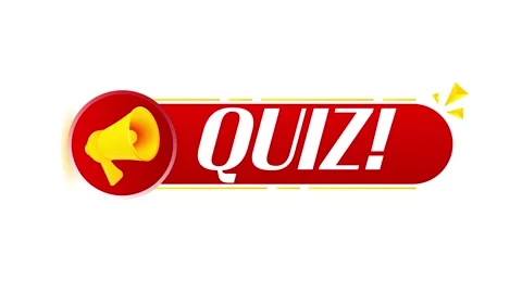 Megaphone with quiz banner on white background. Web design. 4K video animation Stock Footage 226802451