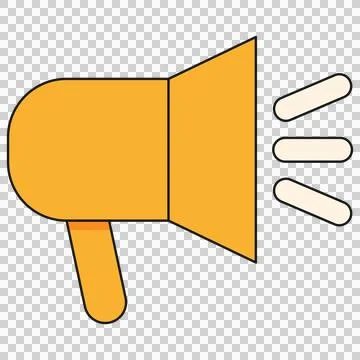 Megaphone speaker Stock Illustration