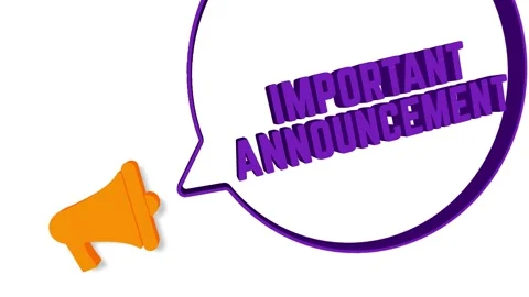 Megaphone with speech bubble in 3d style on white background. Important Stock Footage 165786981