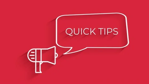 Megaphone with speech bubble Quick tips icon badge. Ready for use in web or Video stock 153815220