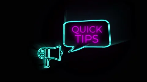 Megaphone with speech bubble Quick tips icon badge. Ready for use in web or Stockbeeldmateriaal 153853157