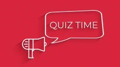Megaphone with speech bubble Quiz time a... | Stock Video | Pond5