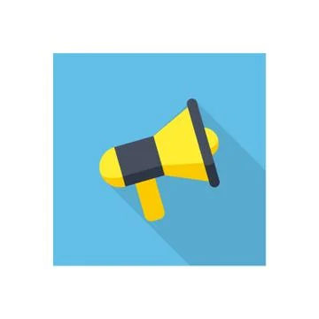 Megaphone stylish icon Stock Illustration