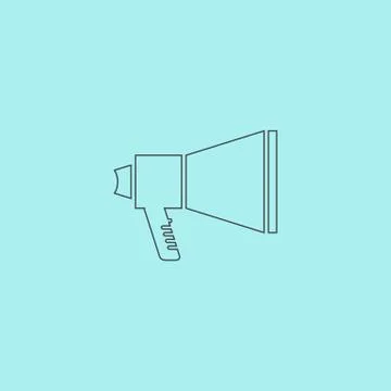 Megaphone symbol Stock Illustration