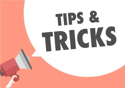 Megaphone Tips and Tricks Stock Illustration