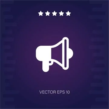 Megaphone vector icon Stock Illustration