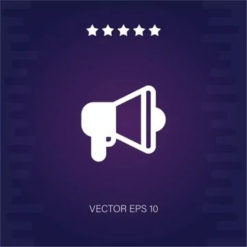 Megaphone vector icon Stock Illustration