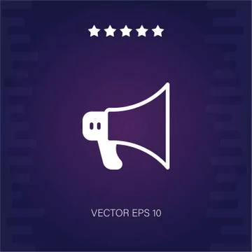 Megaphone vector icon Stock Illustration