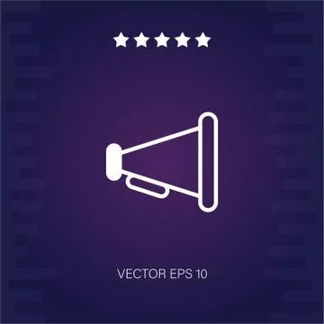 Megaphone vector icon Stock Illustration