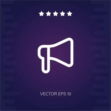 Megaphone vector icon Stock Illustration