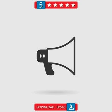 Megaphone vector icon Stock Illustration