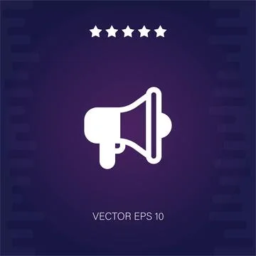 Megaphone vector icon Stock Illustration