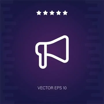 Megaphone vector icon Stock Illustration