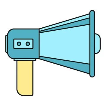 Megaphone vector illustration announcing important news or promotion Illustrazione stock