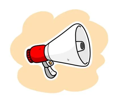 Megaphone Vector Illustration Stock Illustration