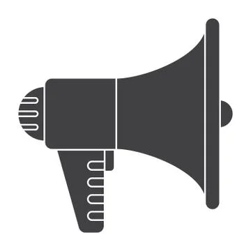 Megaphone Vector Silhouette Stock Illustration