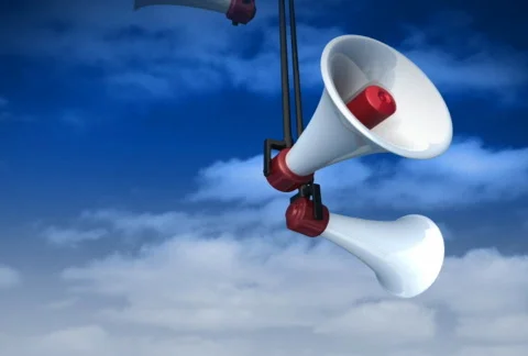 Megaphones Stock Footage 451451