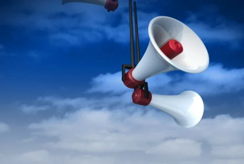 Megaphones Stock Footage 451454