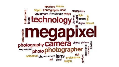 Megapixel animated word cloud, text design animation. Stock Footage 79160141