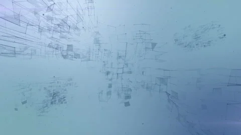 Megastructures in space. The dark lines. Multicolored background. Depth of field Stock Footage 87708199