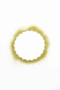 Mehandi or HeenaPowder Ring on the white background, selective focus Foto stock