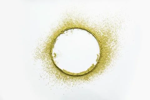 Mehandi or HeenaPowder Ring on the white background, selective focus Stock Photos