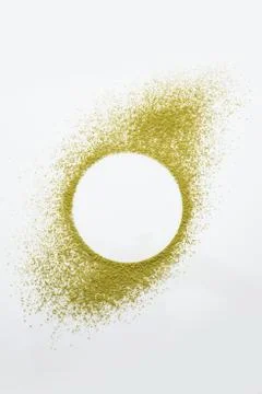 Mehandi or HeenaPowder Ring on the white background, selective focus Stock Photos