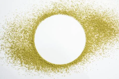 Mehandi or HeenaPowder Ring on the white background, selective focus Stock Photos