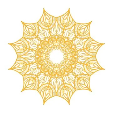 Mehndi flower.  Illustrazione stock
