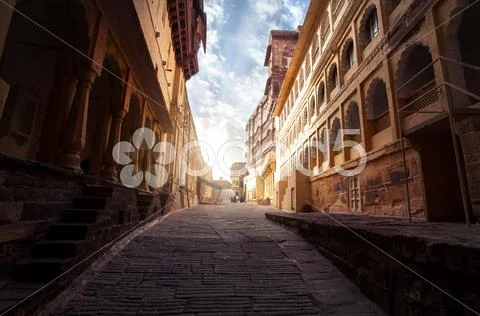 Mehrangarh fort in India Stock Photos