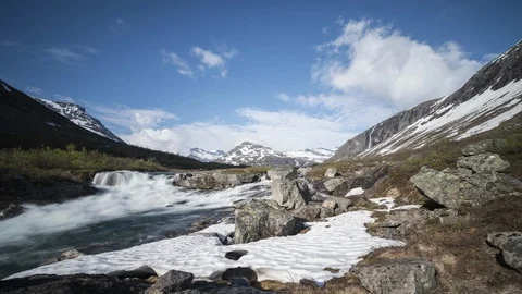 Meiadalen in the spring Stock Footage 87790730