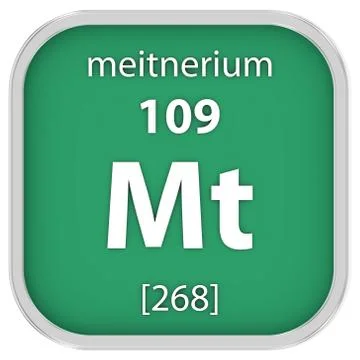 Meitnerium material sign Stock Photos
