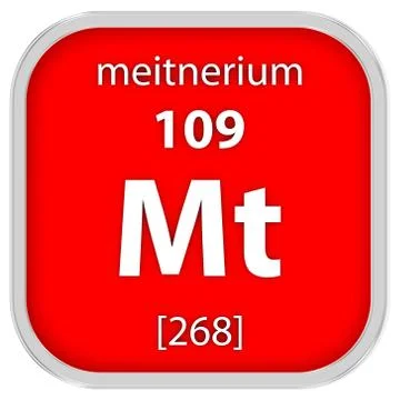 Meitnerium material sign Stock Photos