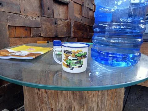 Meja kaca 写真素材