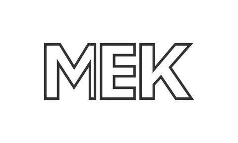 MEK logo design template with strong and modern bold text. Initial based ve.. Stock Illustration