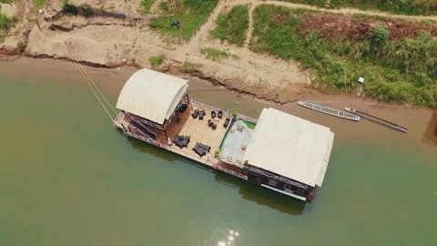 Mekong River in Laos (1) Stock-Footage 313740405
