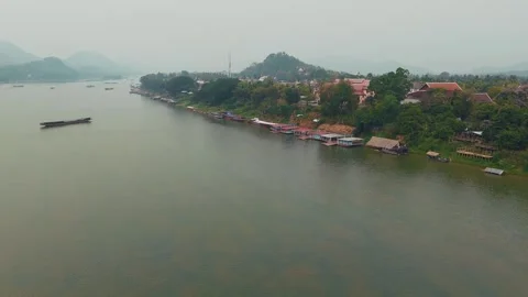 Mekong River in Laos (7) Stock-Footage 313740287