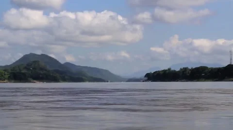 The Mekong River, Laos Stock Footage 51406790